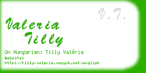 valeria tilly business card
